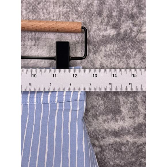 New Marimekko x Uniqlo Pants XS Womens Blue Striped Cotton Poplin - Picture 3 of 7